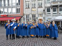 2018 - Empfang des Aachener Karnevalvereins beim Oberbürgermeister von Aachen, Marcel Philipp, im Aachener Rathaus  : Empfang, Aachener Rathaus, Aachen, AKV, Aachener Karnevalsverein, Karnevalsgilde, Öcher Storm, Oecher Storm, Markus, Vorhagen, Marktplatz, Uniformen, Chef des Stabes