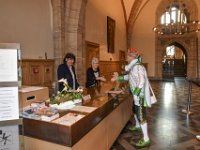 2018 - Empfang des Aachener Karnevalvereins beim Oberbürgermeister von Aachen, Marcel Philipp, im Aachener Rathaus  : Empfang, AKV, Aachener Karnevalsverein, Rathaus, Aachener Rathaus, Karneval, Aachener Karnevalsprinz, Mike I., Michel, Foellmer, Föllmer, Empfangsdamen, begrüßen, begruessen