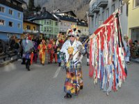 Faschingsveranstaltung "Fetzenzug 2017" in Ebensee am Traunsee, in Oberösterreich : Fasching, Faschingsveranstaltung, Karnevalsveranstaltung, Fetzenzug, Ebensee, Brauchtum, Masken, Tradition, Traunsee, Salzkammergut, Larven, Faschingslarven, humorvoll, urtümlich, urtuemlich, historisch, Zugführer, Zugfuehrer, Fetzenfahne, anführen, anfuehren