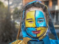 Faschingsveranstaltung "Fetzenzug 2017" in Ebensee am Traunsee, in Oberösterreich : Fasching, Faschingsveranstaltung, Karnevalsveranstaltung, Fetzenzug, Ebensee, Brauchtum, Masken, Närrin, Naerrin, Narrenkappe, Mädchen, Maedchen, geschminkt, Tradition, Traunsee, Salzkammergut, Larven, Faschingslarven, humorvoll, urtümlich, urtuemlich, historisch, Portraits, lustig, Kind